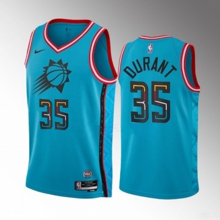 Mens Phoenix Suns #35 Kevin Durant Blue 2022-23 City Edition Stitched Basketball Jersey